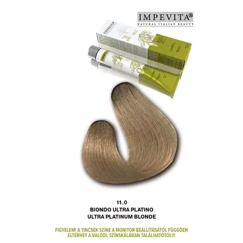 Impevita Ammónia- és PPD Mentes Krémhajfesték 100ml 11.0 Platina Szőke IP Vedd meg most
