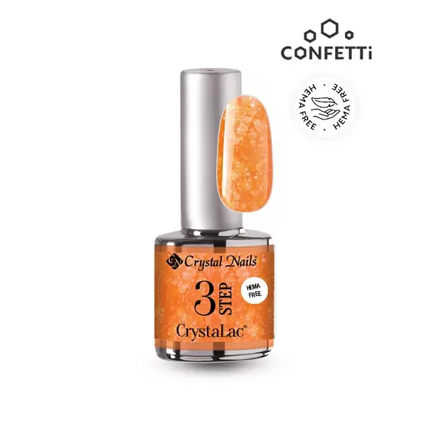 CONFETTI CTYSTALAC 3 STEP KORALLRÓZSA 4ML Korlátozott ajánlat