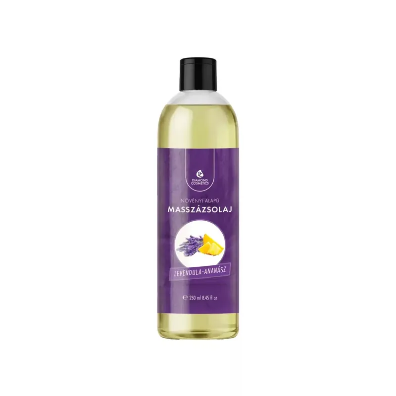 Alacsony ár Masszázsolaj levendula–ananász illattal - 250ml – Relaxáló és Bőrápoló