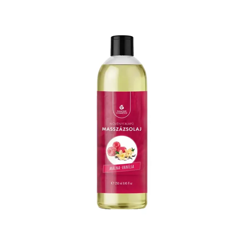 Gyors szállítás Málna–Vanília illatú masszázsolaj – 250ml – Relaxáló és nyugtató hatású