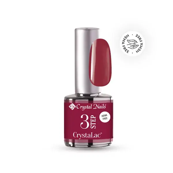 3 STEP HEMA Free CrystaLac - HF17 (4ml) - Burgundy csók Legkelendőbb