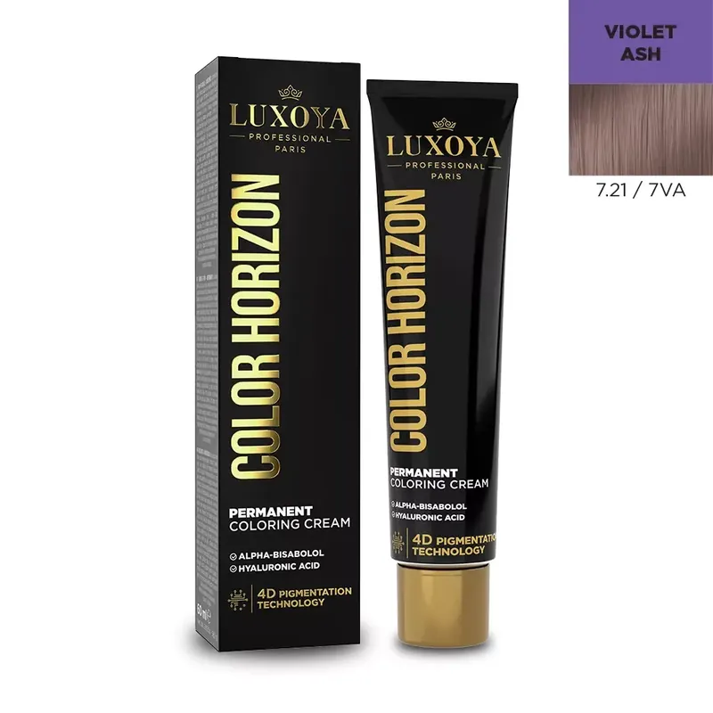LUXOYA HAIR COLOR HORIZON - Ammóniás hajfesték 7.21/7VA 60 ml Rendeld meg most