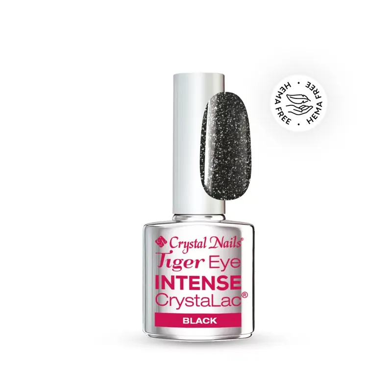 Tiger Eye Intense CrystaLac - Black 4ml Exkluzív ajánlat