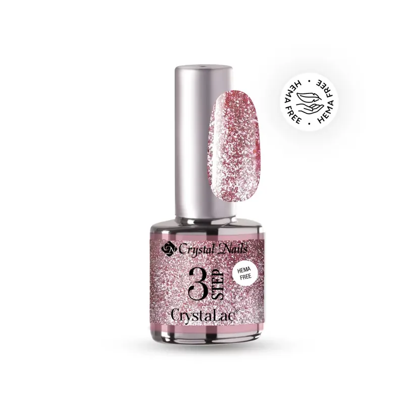 Vedd meg online 3 STEP HEMA Free CrystaLac - HF3S FP05 (4ml) - Full Platinum