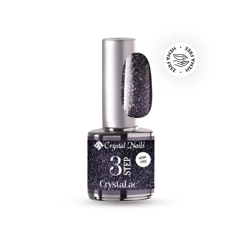 Kedvezmény 3 STEP HEMA Free CrystaLac - HF3S FP07 (4ml) - Full Platinum