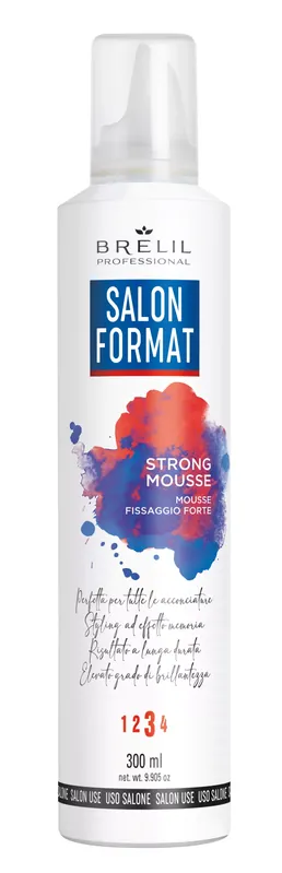 BRELIL SALON FORMAT Strong Mousse - erős tartást biztosító hab 300 ml Árcsökkenés