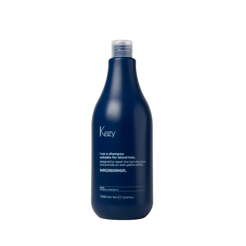 Kezy by Alfaparf Macadamia Anti-Yellow Sampon szőke hajra 1000 ml Expressz szállítás