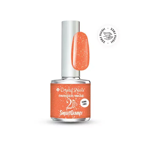 Olcsóbb 2S HEMA Free SmartGummy Rubber base gel - Nr25 Sunshine Orange 8ml