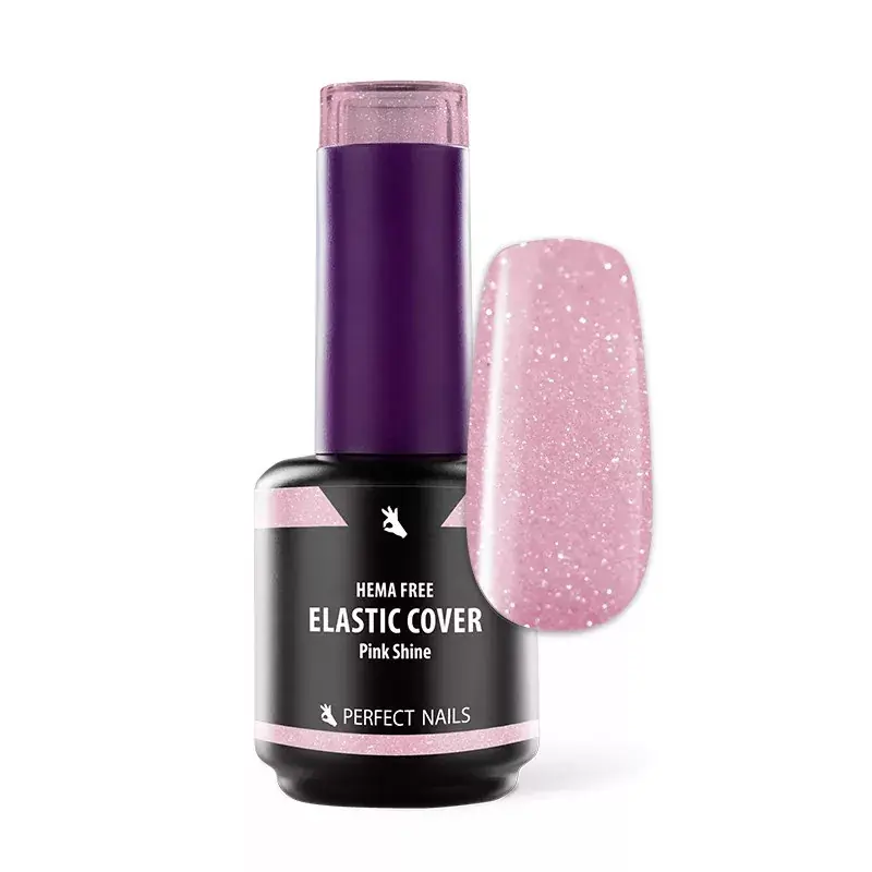 Kedvezményes ár Elastic Cover Base Gel - Hema Free Erősített Gél Lakk Alap - Pink Shine- 15ml