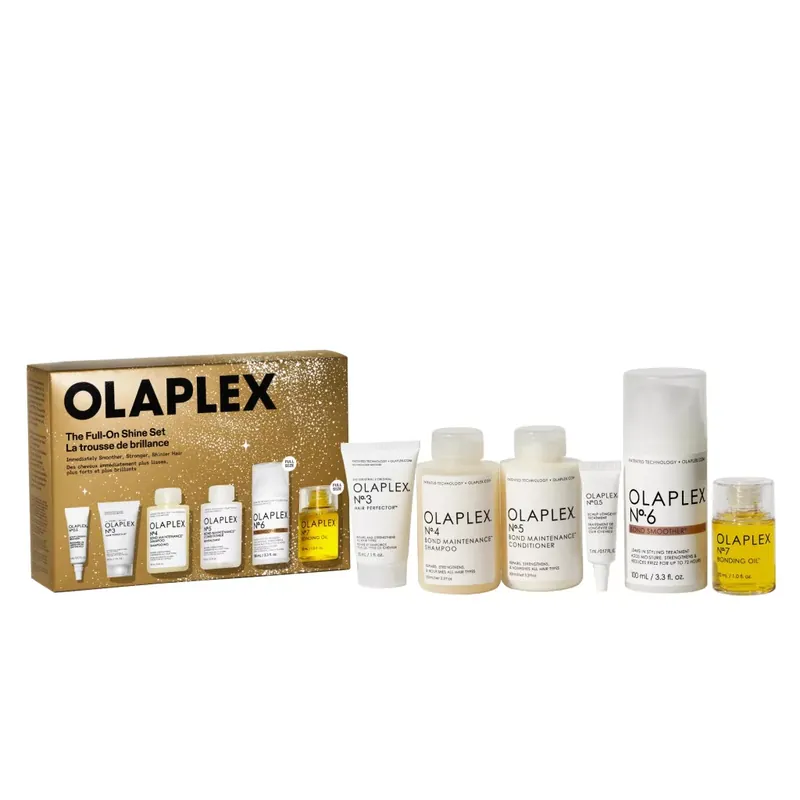 Biztonságos vásárlás OLAPLEX The Full On Shine Set LIMITÁLT hajápoló szett