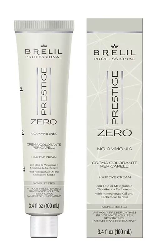 Outlet Brelil PRESTIGE ZERO ammóniamentes hajfesték BLACK 1 (fekete) 100 ml