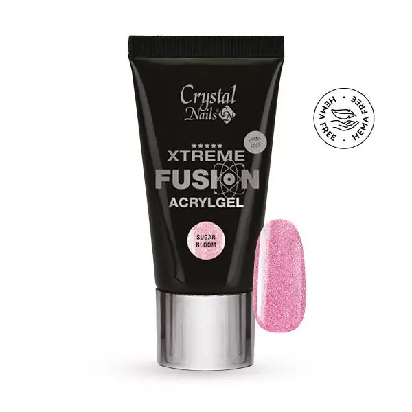 Újdonság HEMA Free Xtreme Fusion AcrylGel - Sugar Bloom 27ml