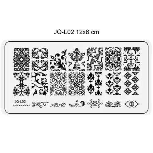 Körömnyomda lemez 6x12 cm méretű -JQ-L02 Szuper akció