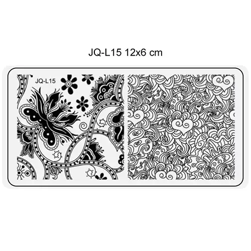Körömnyomda lemez 6x12 cm méretű -JQ-L15 Vásárlói kedvenc
