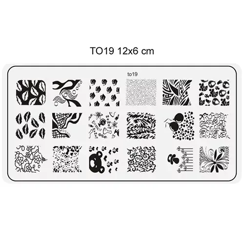 Körömnyomda lemez 6x12 cm méretű -TO19 Olcsó