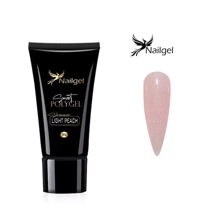 Smart polygel Shimmer Light Peach- 30 g Expressz kézbesítés