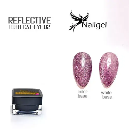 Reflectív Hologram Cat-Eye 02 gél lakk 5 ml Különleges ajánlat