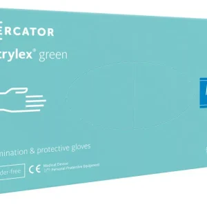 Akciós ár Nitrylex green (L) nitril púdermentes mentazöld vizsgálókesztyű L