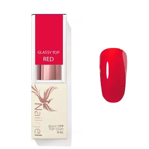 Utolsó esély Glassy Top Coat - RED - Fényzselé 8ml