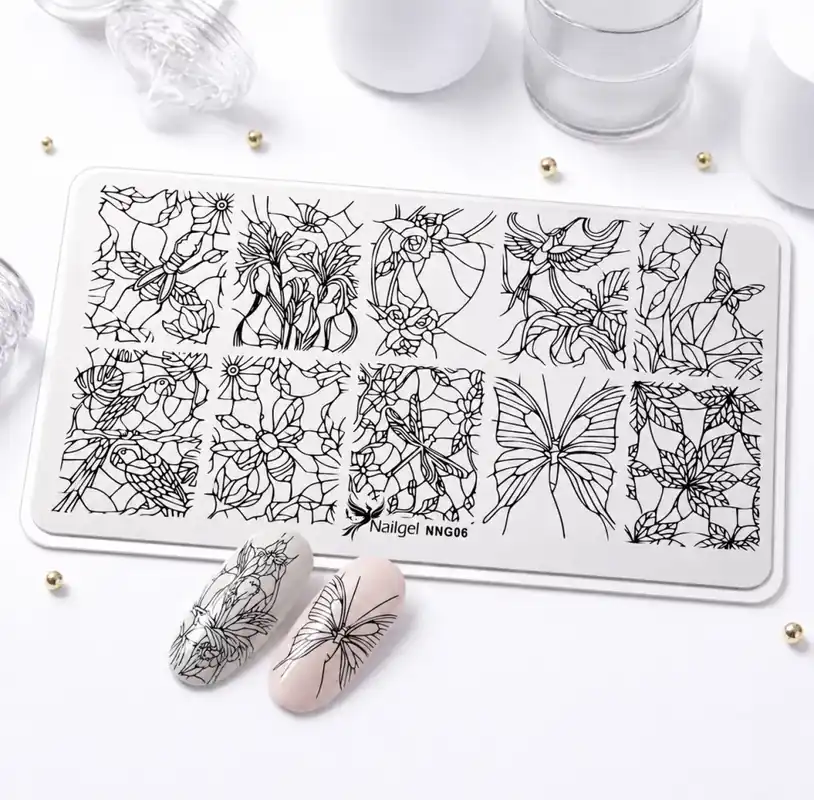 Vedd meg online Körömnyomda lemez 6x12 cm méretű - NNG06