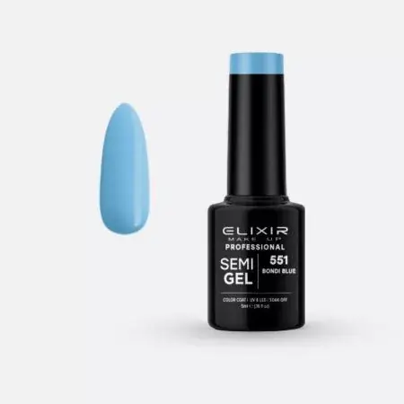 Elixir Semi Gel 551 Bondi Blue 5 ml Vásárlói kedvenc
