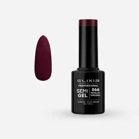Elixir Semi Gel 566 METALLIC OXBLOOD 5 ml Biztonságos vásárlás