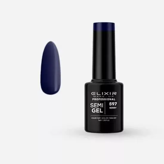 Vásárlói kedvenc Elixir Semi Gel 597 Berry 5 ml