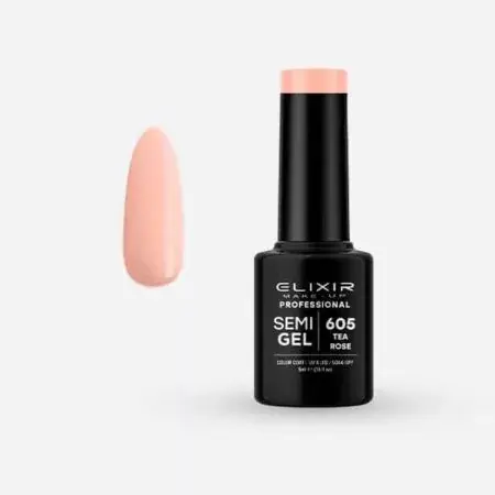 Elixir Semi Gel 605 Tea Rose 5 ml Gyors szállítás