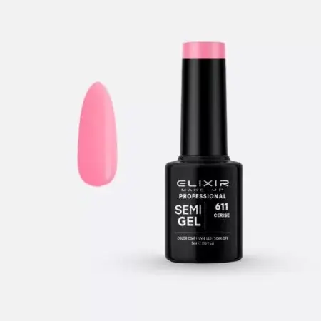 Elixir Semi Gel 611 Cerise 5 ml Kedvezmény
