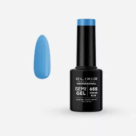 Kedvezményes ár Elixir Semi Gel 655 Ionian Blue 5 ml