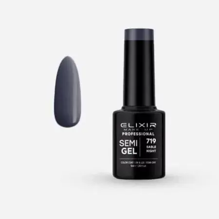 Népszerű Elixir Semi Gel 719 Sable Night 5 ml
