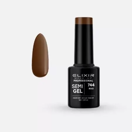 Vedd meg online Elixir Semi Gel 744 Bole 5 ml