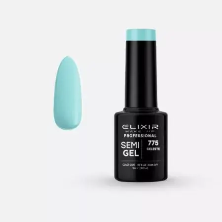 Elixir Semi Gel 775 Celeste 5 ml Újdonság