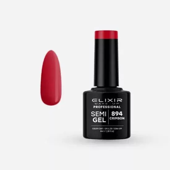 Elixir Semi Gel 894 Crimson 8 ml Azonnali szállítás