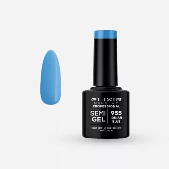 Árengedmény Elixir Semi Gel 955 Ionian Blue 8 ml