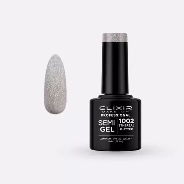 Elixir Semi Gel 1002 Ethereal Glitter 8 ml Alacsony ár