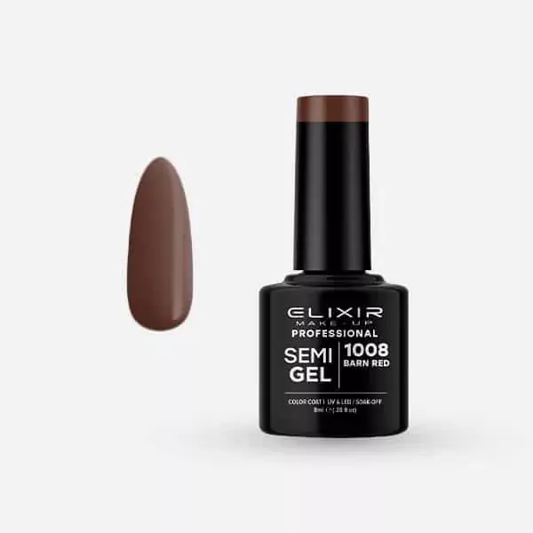 Elixir Semi Gel 1008 Barn Red 8 ml Különleges ajánlat