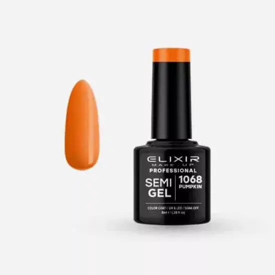 Elixir Semi Gel 1068 Pumpkin 8 ml Újdonság