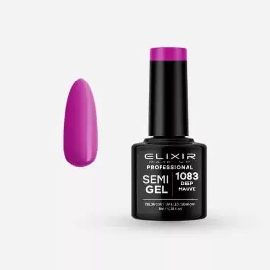 Elixir Semi Gel 1083 Deep Mauve 8 ml Kedvezményes ár