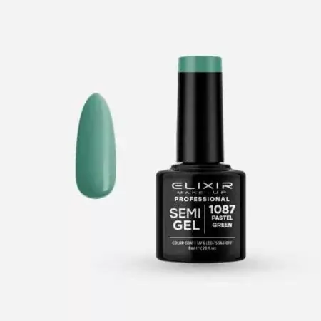 Különleges ajánlat Elixir Semi Gel 1087 Pastel Green 8 ml