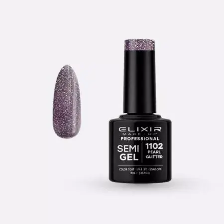 Elixir Semi Gel 1102 Pearl Glitter 8 ml Kiárusítás