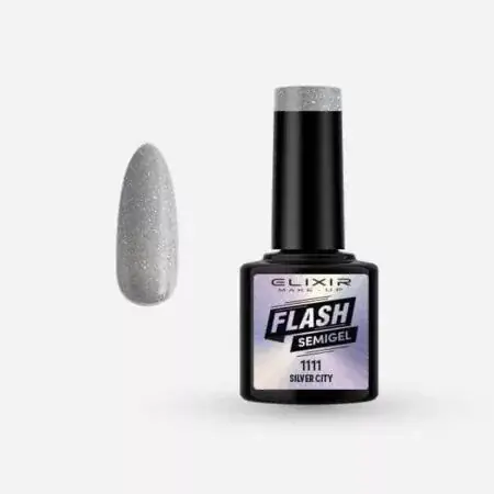 Népszerű Elixir Semi Gel 1111 Silver City 8 ml