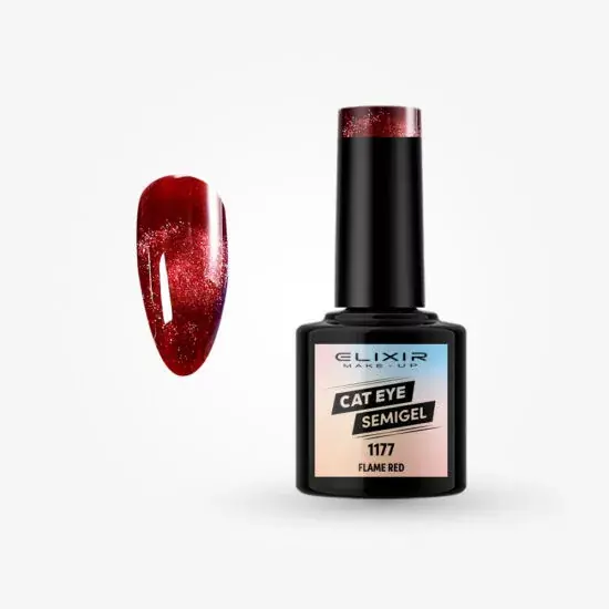Biztonságos vásárlás Elixir Semi Gel 1177 Flame Red 8 ml