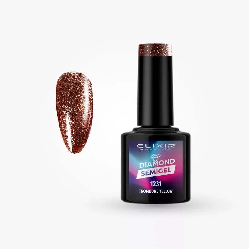 Elixir Semi Gel 1231 Trombone Yellow 8 ml Azonnali szállítás