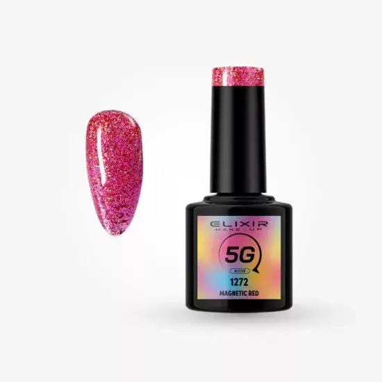 Elixir Semi Gel 1272 Magnetic Red 8 ml Népszerű