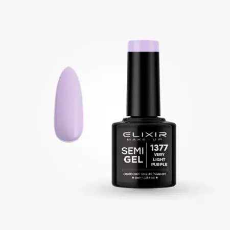 Elixir Semi Gel 1377 Very light purple 8 ml Nézd meg most