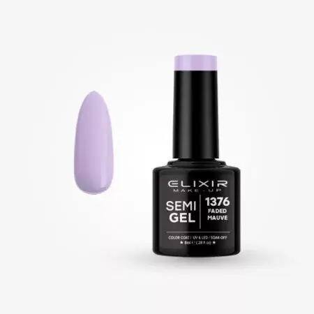 Korlátozott ajánlat Elixir Semi Gel 1376 Faded mauve 8 ml