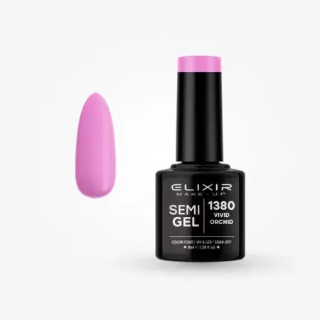 Szuper akció Elixir Semi Gel 1380 Vivid orchid 8 ml