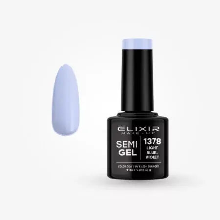 Elixir Semi Gel 1378 Light Blueviolet 8 ml Gyors szállítás