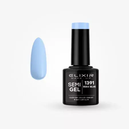 Elixir Semi Gel 1391 Beau blue 8 ml Különleges ajánlat